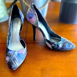 BCBG Peacock heels